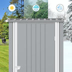 Greesum 3x3FT Outdoor Storage Shed, Small Metal Storaged Sheds - Image 5