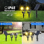 T-SUN Solar Spotlights Outdoor Waterproof, 2-in-1 Solar Landscape Spotlights - Image 6
