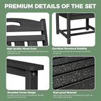 HDPE Outdoor Patio Dining Set - Image 6