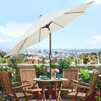 Blissun 9' Outdoor Patio Umbrella, Outdoor Table Umbrella, Yard Umbrella - Image 5