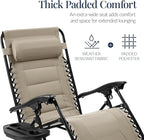 Best Choice Products Oversized Padded Zero Gravity Chair, Folding Outdoor Patio - Image 4