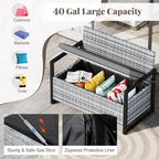 Tangkula 40 Gallon Outdoor Bench - Image 4