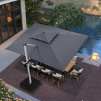 PURPLE LEAF 10' X 13' Patio Umbrella Outdoor Rectangle Umbrella Large - Image 2