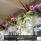 Beautiful Hanging Flower Pots for Outside Railing Or Fence - Image 2
