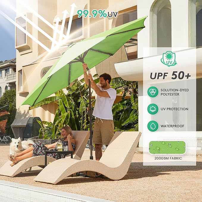 JEAREY 9FT Outdoor Patio Umbrella - Image 5