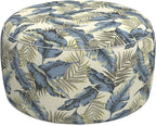 LVTXIII Outdoor Inflatable Ottoman, Fade-Resistant Round Footrest Stool D31”x by LVTXIII