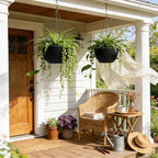 13 Inch 2 Pack Large Self Watering Hanging Planters - Image 2