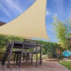 E&K Sunrise 13' x 13' x 13' Sun Shade Sail Triangle Canopy Shade Cover UV Block - Image 7