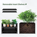 Metal Planter Box 36” x 12” x 24”, Heavy Duty Tall Rectangle Planter Box - Image 4
