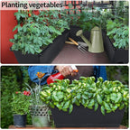 Window Box Planter, 10 Pack Plastic Vegetable Flower Planters Boxes 17 Inches - Image 7