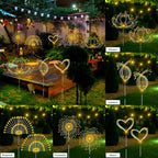 Solar Garden Lights Outdoor Waterproof, 4 Pack Total 480 LED Solar Firework - Image 5
