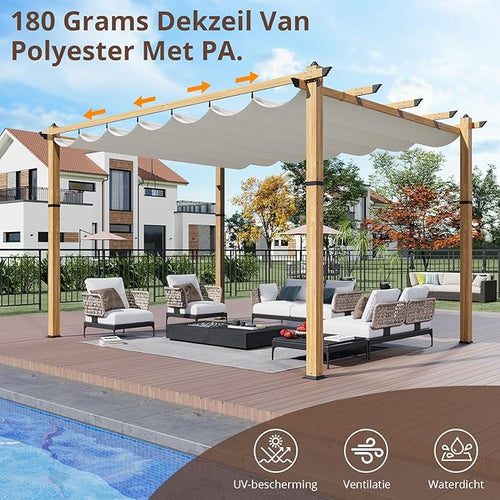 10 x 13 ft Aluminum Pergola - Image 2