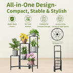6 Tier Metal Plant Stands Outdoor Indoor, Heavy Duty Flower Pot Holder Potted - Image 5