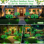 HELESIN St Patricks Day Decorations, 4 Pack St Patricks Day Outdoor Solar Lights - Image 6