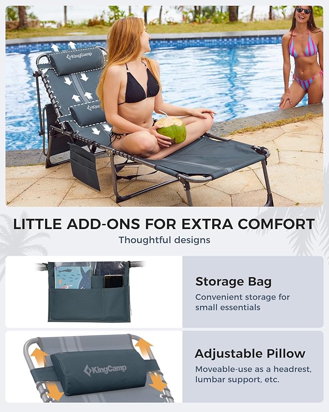KingCamp 2 Pack Tanning Chair - Image 6