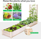 VIVOSUN Wooden Raised Garden Bed, Outdoor Wood Planter Box - Image 4
