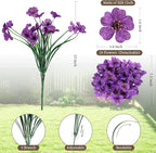 24 Purple Bundles Artificial Flowers - Image 2
