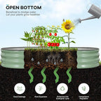 Galvanized Raised Garden Bed Outdoor, Rust-Resistant Garden Planter Box - Image 6