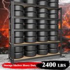 Heavy Duty Garage Shelving, 5-Tier Metal Storage Shelves, 2400LBS Shelving Unit - Image 4