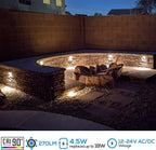 LEONLITE 8-Pack Premium Series 5CCT 7 Inch LED Hardscape Lighting Swivel - Image 3