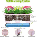 Window Box Planter 8 Pcs, 17 Inches Rectangle Flower Pots - Image 2