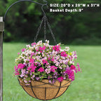 4 Pack 20 Inch Hanging Planters Baskets - Image 7