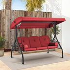 HOMREST 3 Seat Outdoor Porch Swing - Image 8