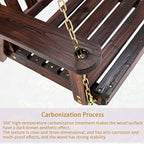 Anraja Wooden Porch Swing 2-Seater, Bench Swing - Image 6