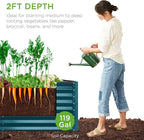 Best Choice Products 4x2x2ft Outdoor Metal Raised Garden Bed, Deep Root Box - Image 4