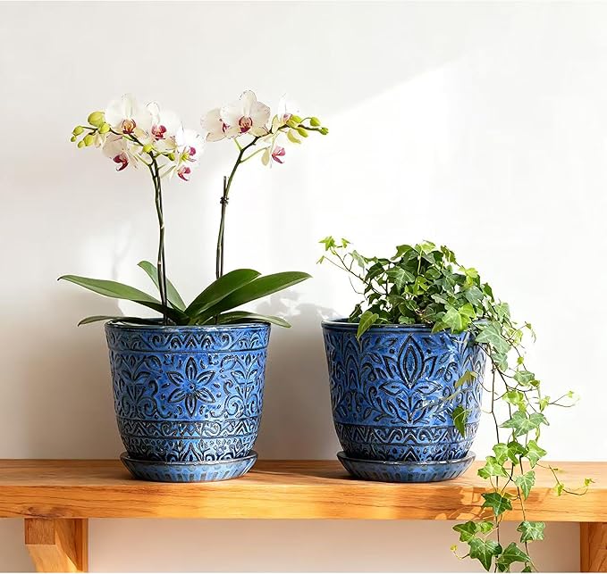 Gepege 6 Inch Ceramic Planter, Birthday - Image 5