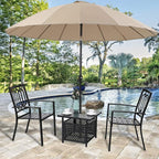 PHI VILLA Outdoor Patio Umbrella Side Table Base Stand - Image 7