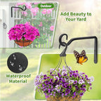 Plant Hangers Outdoor 2 Pack 10 Inch Metal Hanging Plant Bracket Metal Hanging - Image 4