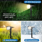 Solar Spot Lights Outdoor Waterproof IP65, 12 Pack Landscape Spotlights - Image 4