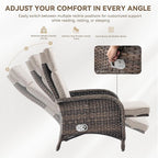 Zero Gravity Wicker Patio Recliner Chair - Image 6