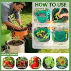 Grow Bags, 7 Pack Colorful 10 Gallon Grow Bags, Reusable Fabric Grow Bags - Image 6