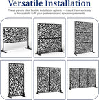 Outdoor Privacy Screen, Freestanding Privacy Fence Panels - Image 5