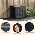 NEWBULIG 31 Gallon Deck Box, Weatherproof Resin Lockable Outdoor Storage - Image 4