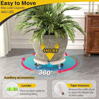 Goovilla Plant Stand with Wheels Heavy Duty, Rolling Plant Stand/Dolly/Roller - Image 2