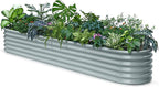 Galvanized Raised Garden Bed 8x4x1.5 ft, Modular Raised Flower Bed - Image 9