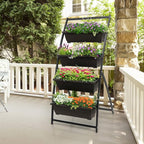 Giantex 5.2FT Vertical Raised Garden Bed, 4-Tier Elevated Planter Box w/4 - Image 2