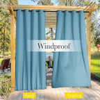NICETOWN 2 Panels Weighted Outdoor Curtains - Image 6