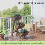 3-Tier Wooden Vertical Raised Garden Bed - Image 3