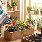 BreezeHug 36 Pcs Plastic Planter Liners Rectangular Plastic Inserts 10.5" x 3" - Image 4