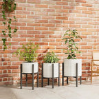 2-Pack Adjustable Metal Plant Stand Indoor Outdoor - Image 7