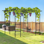 Garden Arch Trellis, 87in H x 118in L Large Garden Arch Arbor Trellis - Image 7