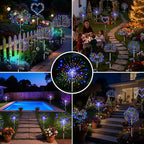 btfarm 1 Pack Solar Garden Lights Outdoor, 8 Modes Firework Lights Solar Powered - Image 8