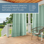 TOWN & COUNTRY BASICS Cabana Solid Heavyweight Indoor Outdoor Curtains - Image 8