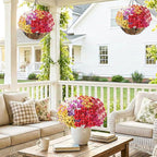 22 Pack Artificial Flowers for Outdoor Indoor Fake Plants, Faux Silk Flowers - Image 6