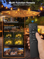 luckystyle 100FT LED Outdoor String Lights - Image 2