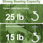 2PCS Ceiling Hooks for Hanging Plants, Heavy Duty Plant Swag Hooks, Hanging - Image 3